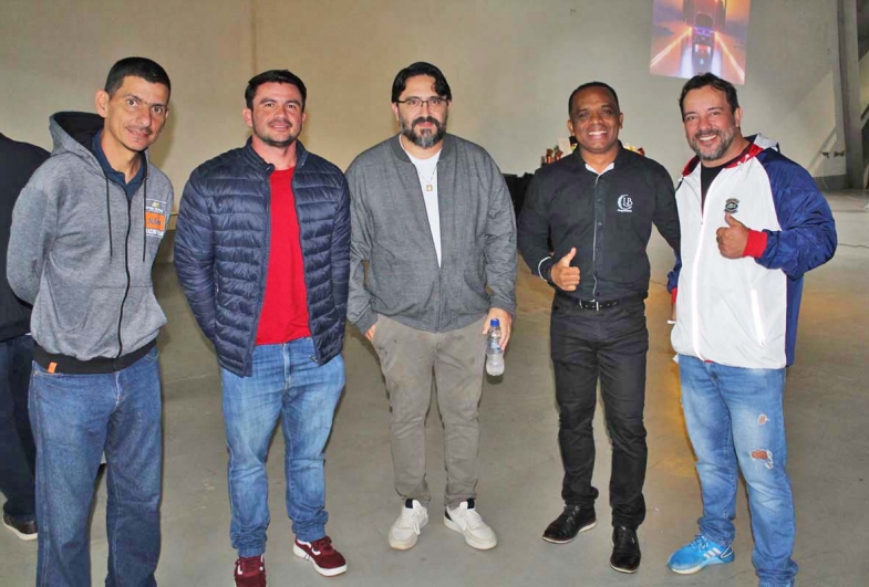 Marcelinho, Lucas, vereador Dr. Ricardo Almeida, Luciano e Índio