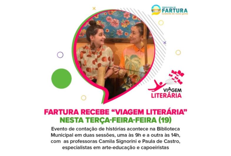 Fartura recebe “Viagem Literária” nesta terça-feira-feira (19)