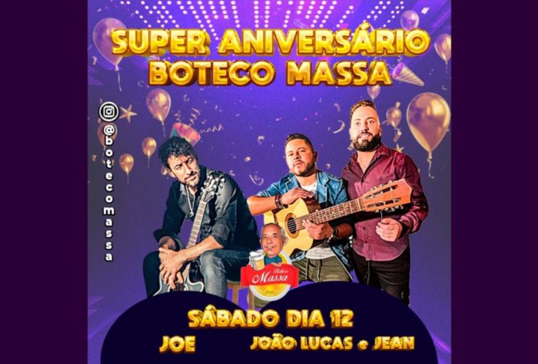 Boteco Massa comemora dois anos com festa para você