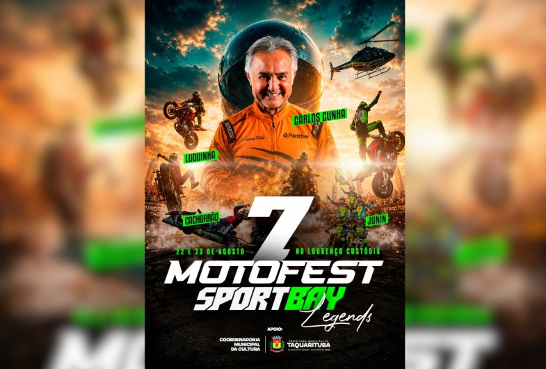 Taquarituba recebe a 7ª edição do MotoFest SportBay Legends nos dias 22 e 23 de agosto
