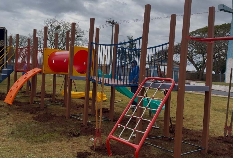 Parque sendo construído