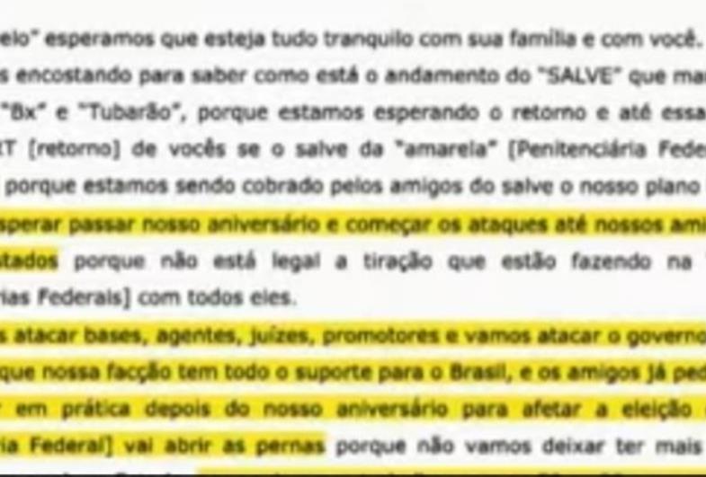 PCC planeja ataques a autoridades durante as eleições em SP