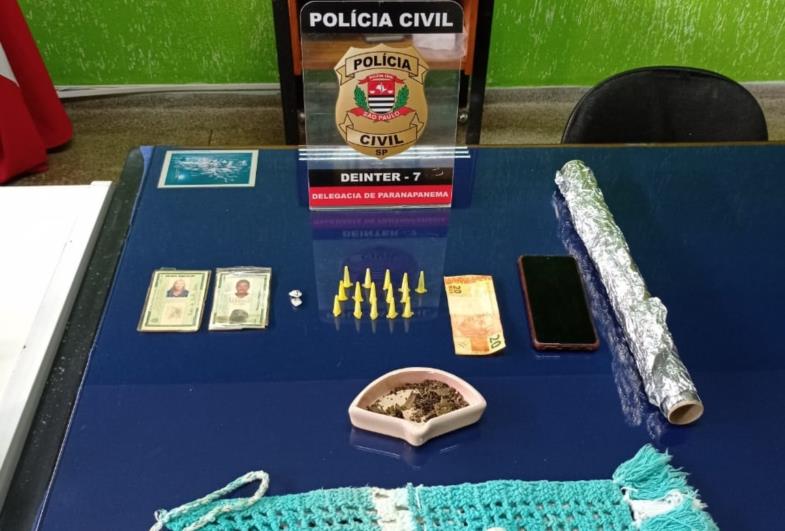 Ação da Polícia Civil resulta na prisão de um casal e na apreensão de cocaína e crack