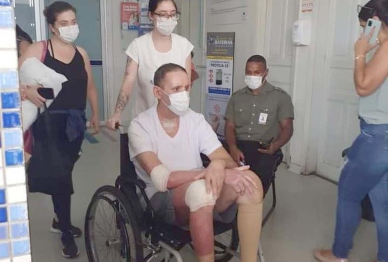 PM ferido em explosão de casa em Fartura recebe alta hospitalar