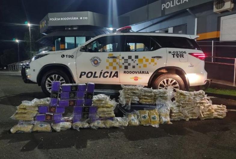 Homem é preso com mais de 40 kg de maconha e skunk em Santa Cruz do Rio Pardo