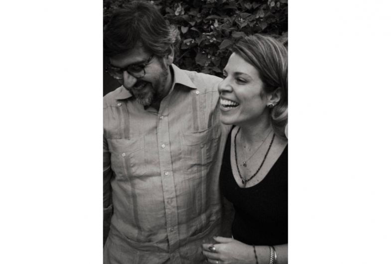 Rafael Valim e a esposa Camila Valim, proprietários  da Editora Contracorrente