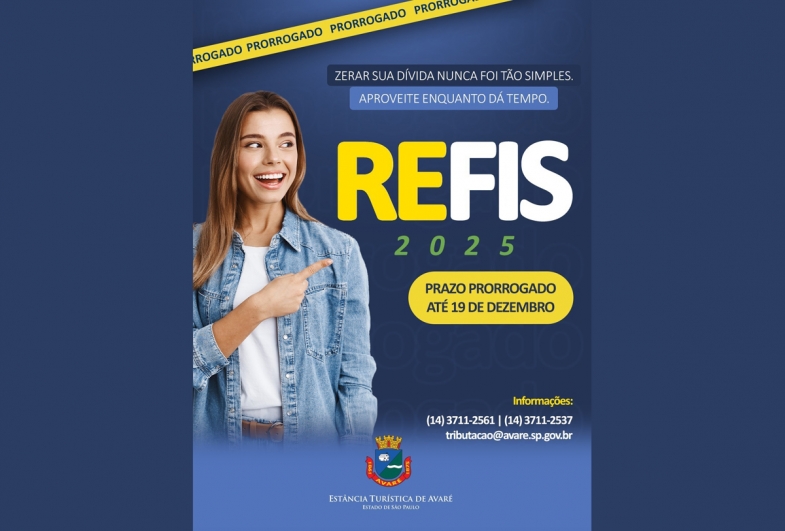 Prazo para adesão ao REFIS 2025 segue até 19 de dezembro em Avaré