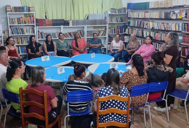 Roda de conversa reuniu várias mães de Sarutaiá e também da cidade de Timburi