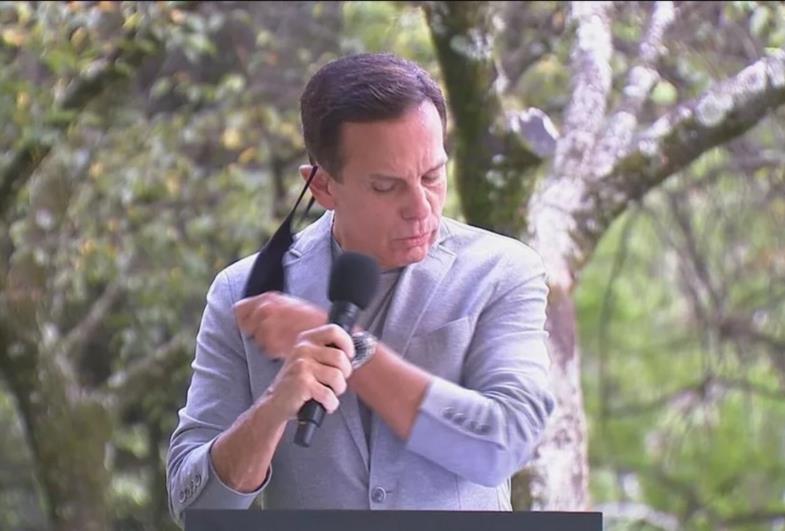 Doria anuncia a flexibilização das máscaras em todos os ambientes