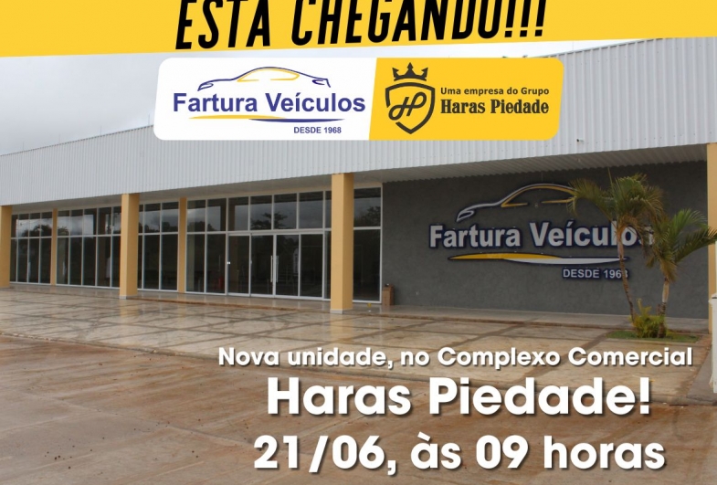 Fartura Veículos inaugura nova unidade no Complexo Comercial Haras Piedade, no dia 21/06