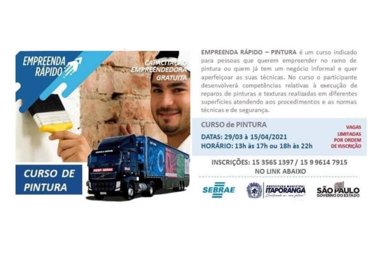 Itaporanga recebe “Carreta Móvel do Sebrae” com curso de Pintura