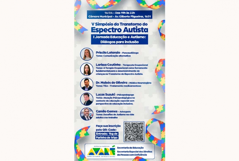 Simpósio sobre autismo reforça compromisso com políticas públicas em Avaré