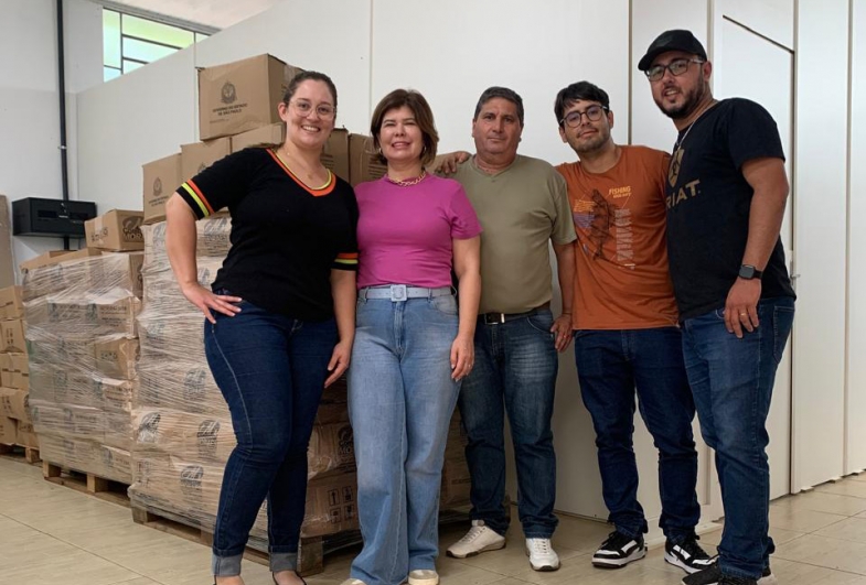 Julia, Elisangela, Reginaldo, Lucas e Maycon