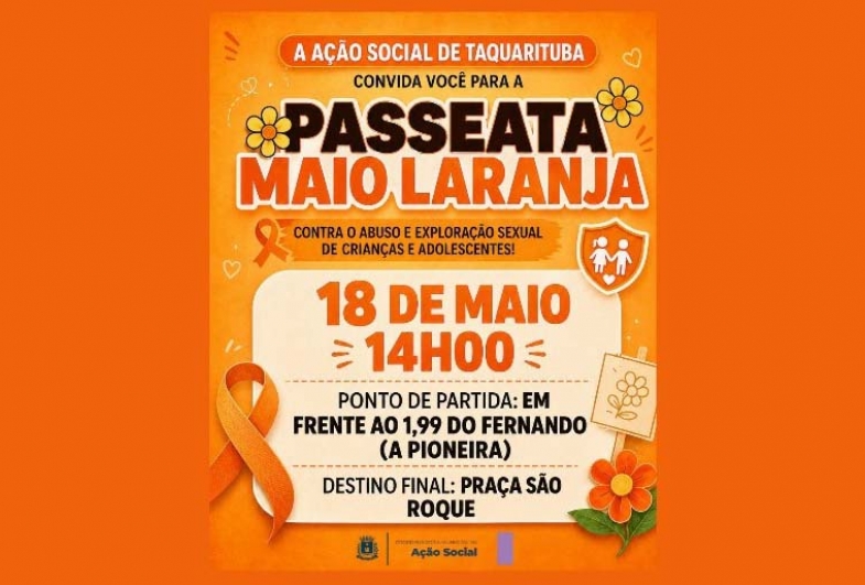 Taquarituba mobiliza população para passeata no dia 18 de maio contra o abuso infantil