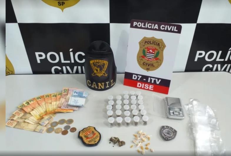 Jovem é preso após ser flagrado com porções de 'super maconha' e crack