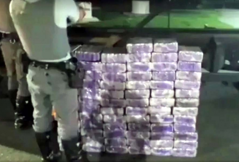 Caminhoneiro é preso com 460 tabletes de maconha em rodovia