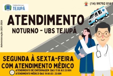 Conheça o horário estendido de atendimento da Saúde de Tejupá