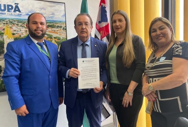 Presidente da Câmara de Taguaí, vereador e  assessor parlamentar buscam recursos em Brasília