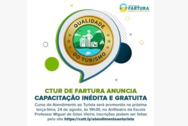 CTur de Fartura anuncia capacitação inédita e gratuita