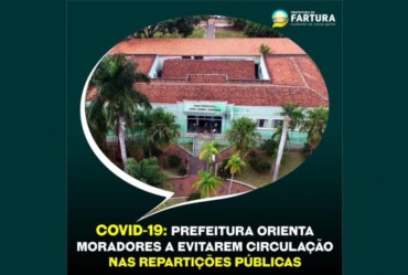 Prefeitura orienta moradores a evitarem circulação nas repartições públicas