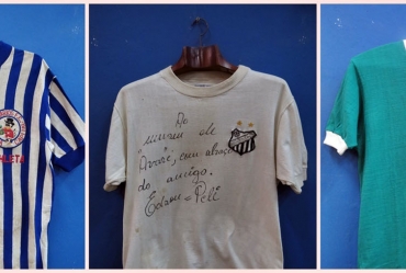 Museu Municipal conserva camisas com autógrafos de grandes craques do futebol