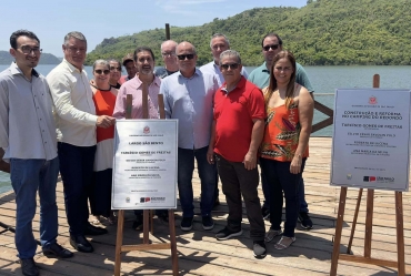 Inaugurações das obras no Camping Redondo em Timburi 