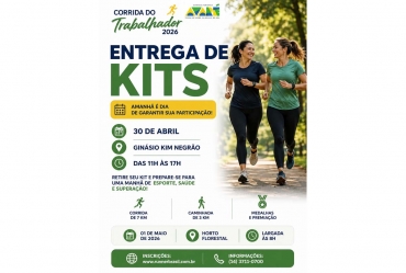 Contagem regressiva para a Corrida do Trabalhador: entrega de kits será amanhã (30)
