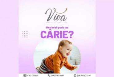 Meu bebê pode ter cárie?