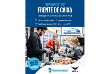 Curso de Frente de Caixa  é oferecido em Avaré  pelo Sincomerciários