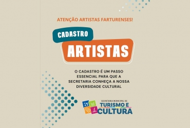 Secretaria de Turismo e Cultura de Fartura abre cadastramento de artistas municipais