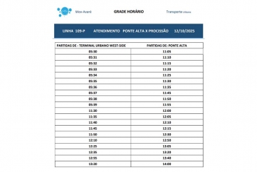 Procissão da Ponte Alta tem horário extra de ônibus neste domingo, 12 em Avaré