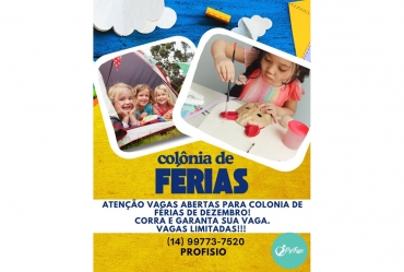 Colônia de Férias Prófisio reúne diversão, aprendizado e muita criatividade em dezembro
