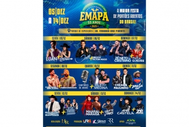 Maior festa com portões abertos do país, 55ª Emapa traz noite exclusiva com artistas de Avaré