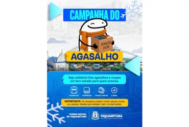 Campanha do Agasalho mobiliza Taquarituba para ajudar famílias durante o inverno