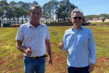 Começam as obras do estádio Hamud Cassim de Sarutaiá 