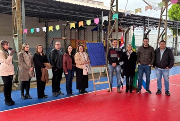 Taguaí inaugura reforma da Escola Municipal Arlindo Bérgamo