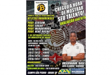 Vem aí a maior avaliação de futebol em Avaré
