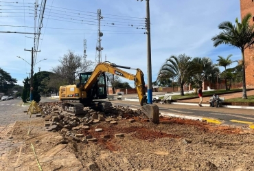 Prefeitura de Itaporanga inicia implantação da “Rotatória do Peregrino”