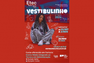 Prefeitura de Fartura e ETEC anunciam abertura de inscrições para o Ensino Técnico Noturno