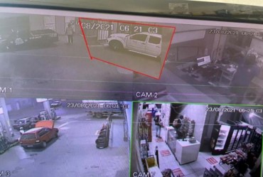Polícia recupera caminhonete roubada durante assalto à posto de combustível