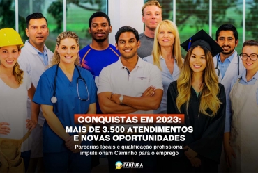 Grandes conquistas em 2023: Mais de 3.500 atendimentos e novas oportunidades profissionais