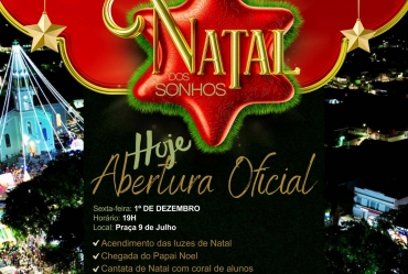 Natal dos Sonhos 2023: abertura oficial é hoje, sexta-feira (1º)