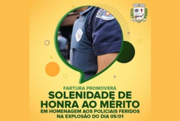 Prefeitura e Câmara irão homenagear policiais militares feridos durante explosão em Fartura 