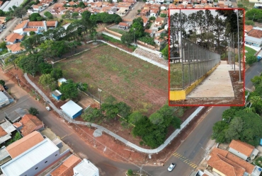 Pista de caminhada é construída no Estádio Hamud Cassim em Sarutaiá  