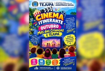 Cinema itinerante terá sessões gratuitas em Tejupá e distritos
