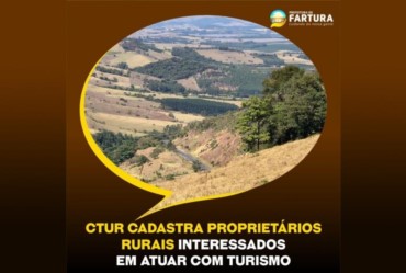 CTur cadastra proprietários rurais interessados em atuar com Turismo