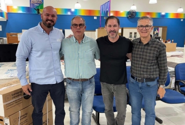 Rodolfo Fanganiello cumpre agenda em Fartura ao lado do prefeito Marcão do Haras