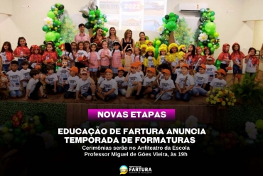 Coordenadoria de Educação de Fartura anuncia temporada de formaturas 