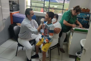 Saúde Bucal realiza exame para detecção de cáries em escolas de Fartura