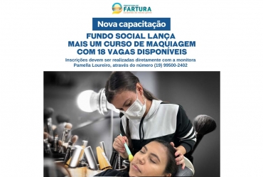 Fundo Social lança mais um Curso de Maquiagem com 18 vagas disponíveis